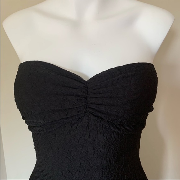 Body Central Black Crepe Strapless Dress - Picture 2 of 5